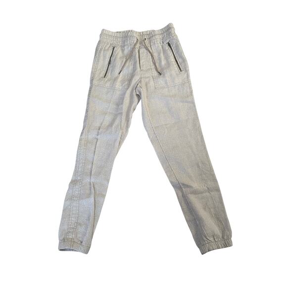 New Athleta Cabo Linen Jogger Women's 0 100% Linen Cheetah Abalone Grey MSRP$79 - Picture 7 of 7